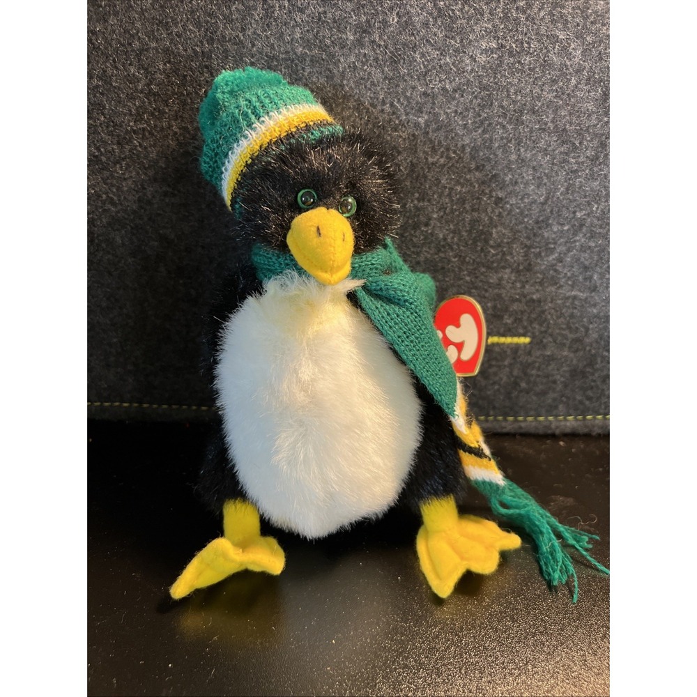 Ty Beanie Babies Attic Treasures‎ Collection Waddlesworth Penguin Plush Vtg 1993